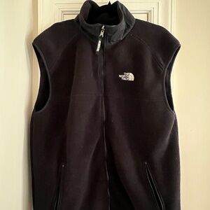 The North Face Black Fleece Zip-Up Vest – Men’s L